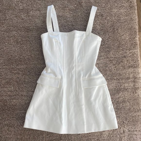 Dion Lee White Frame Minidress - Picture 4 of 8
